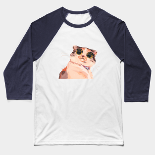 stunned cat baseball t-shirt
